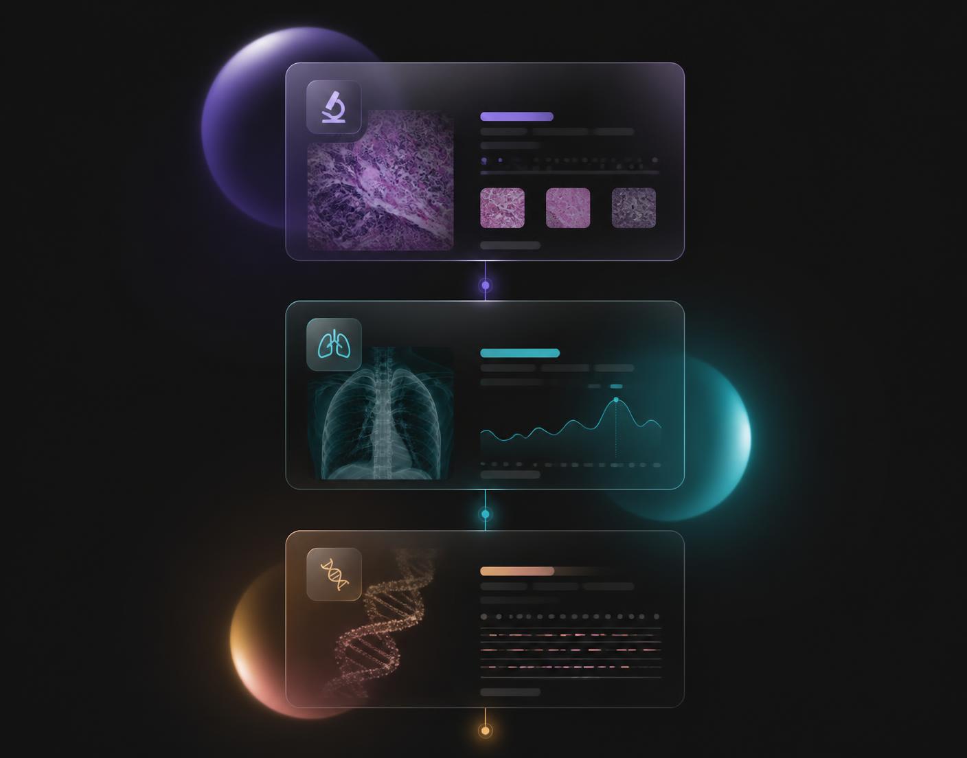 Pathology, radiology and genetics results connected in one platform